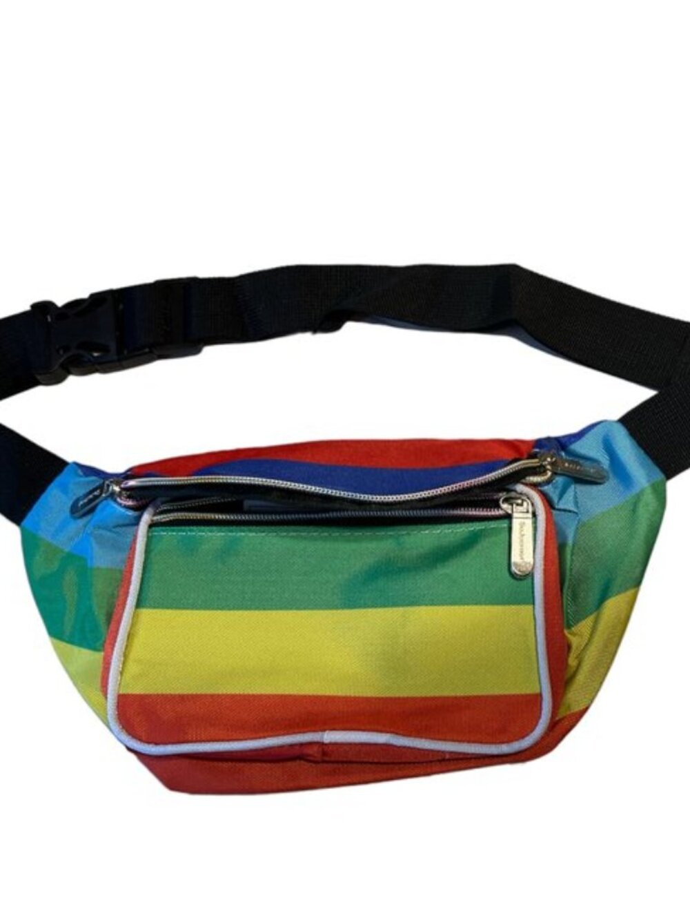 Sojourner Rainbow Canvas Fanny Pack NWT